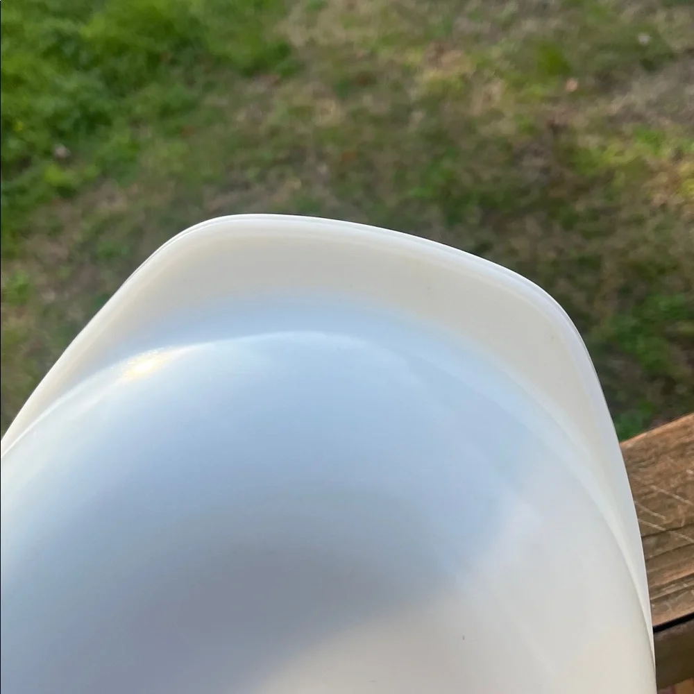 Vintage Pyrex 1063 1 & ½ Quart White Ovenware Divided Split Casserole Dish